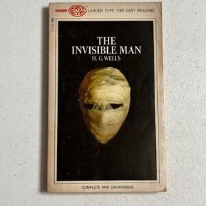 The Invisible Man HG Wells Magnum‎ Easy Eye Vintage Paperback 1968 Lancer Books